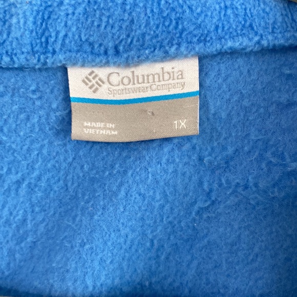 Columbia Sky Blue Fleece Zip Up Jacket Benton Springs Classic Jacket - Picture 3 of 5